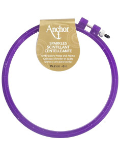 Aro de Bordado Anchor Sparkle 15.24 cm Azul/Púrpura 2