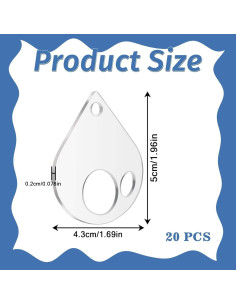 Organizador de Hilo de Bordado Acrílico Lveofielygi 50 Pcs 2