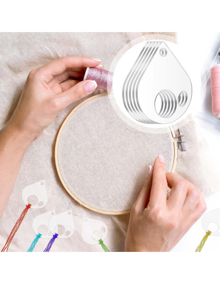 Organizador de Hilo de Bordado Acrílico Lveofielygi 50 Pcs