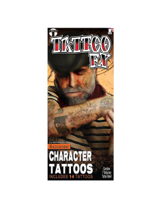 Kit de Tatuajes Temporales Pirata Tinsley Transfers Estándar