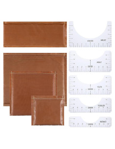 Kit de Prensa Térmica 9 Piezas Teflón Mekueeex