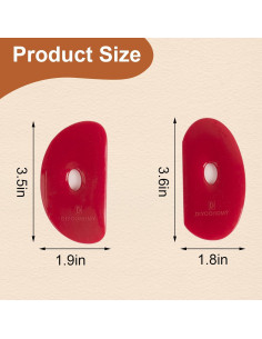 Espátulas de Cerámica DIYOOHOMY - Kit de 2 Herramientas de Silicona 2