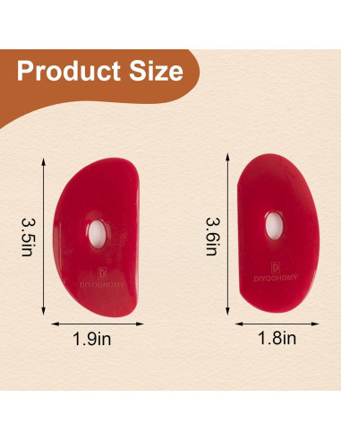 Espátulas de Cerámica DIYOOHOMY - Kit de 2 Herramientas de Silicona