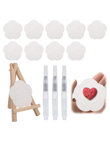 Kit de Pintura 3D Puffy BOXOB con 10 Esponjas y 3 Bolígrafos