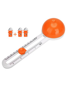 Cortador de Círculos QYQRQF Ajustable 10-33 cm Naranja