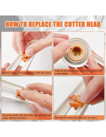 Cortador de Círculos QYQRQF Ajustable 10-33 cm Naranja