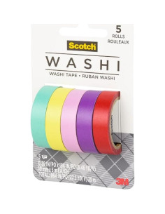 Cinta Washi Scotch Tropical 5 Rollos 24.99m para Manualidades 2