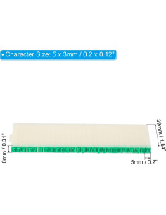 Sellos de Letras Desmontables PATIKIL A-Z 5x3mm para Manualidades 2
