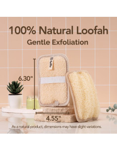 Esponja de Lufa Natural Exfoliadora Feffo - 2 Unidades 2