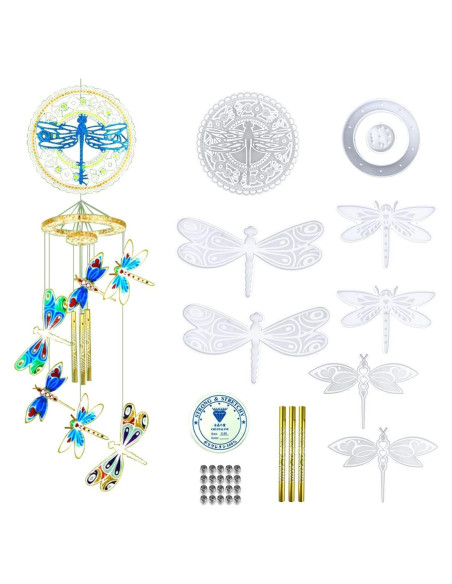 Kit de Moldes de Silicona DeryArcle para Campanas de Viento