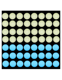 Perlas Luminosa Solar 6mm Azul ACYUNLEI 100 Piezas DIY