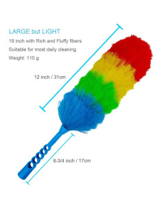 Paquete de 2 Plumeros Estáticos Tockrop 48 cm Lavables y Flexibles 2