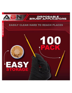 Cepillos Desechables ABN de Punta Fina - Paquete de 100 Unidades