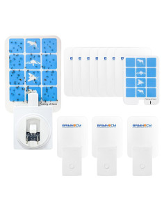 Trampa de Insectos de Luz Azul BAIMNOCM 4 Dispositivos + 8 Recargas