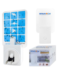 Trampa de Insectos de Luz Azul BAIMNOCM 4 Dispositivos + 8 Recargas 2