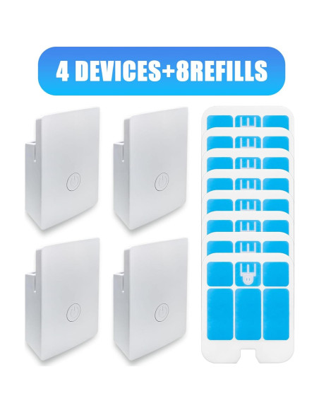 Trampa de Insectos de Luz Azul BAIMNOCM 4 Dispositivos + 8 Recargas