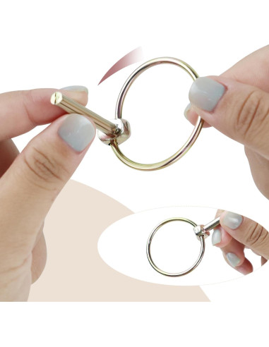 Pasadores de Seguridad Pesados Yuntop 4 Pcs Acero Inoxidable 4.5 mm x 36 mm