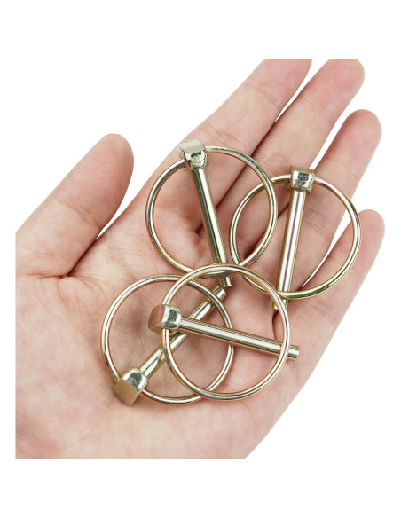 Pasadores de Seguridad Pesados Yuntop 4 Pcs Acero Inoxidable 4.5 mm x 36 mm