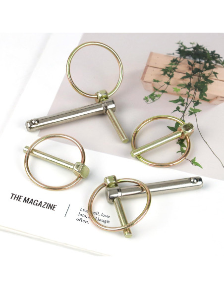 Pasadores de Seguridad Pesados Yuntop 4 Pcs Acero Inoxidable 4.5 mm x 36 mm