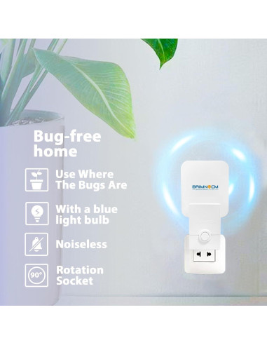 Trampa de Insectos de Luz Azul BAIMNOCM 4 Dispositivos + 8 Recargas