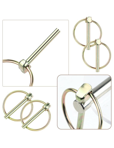 Pasadores de Seguridad Pesados Yuntop 4 Pcs Acero Inoxidable 4.5 mm x 36 mm