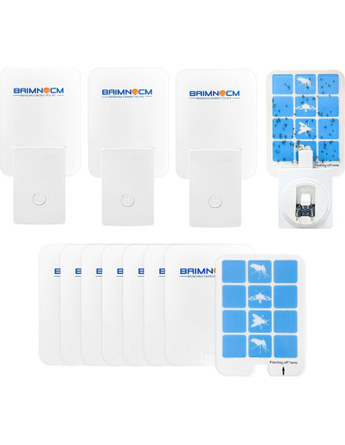 Trampa de Insectos de Luz Azul BAIMNOCM 4 Dispositivos + 8 Recargas