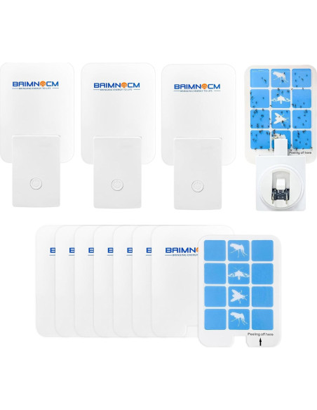 Trampa de Insectos de Luz Azul BAIMNOCM 4 Dispositivos + 8 Recargas