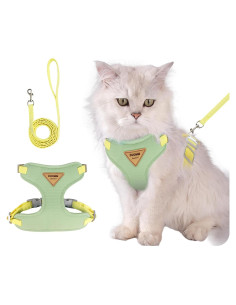 Arnés y Correa Ajustable para Gato Wanheart XL Verde