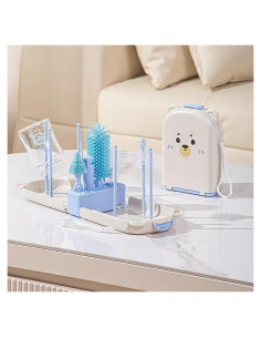 Juego de limpieza 6 en 1 Onluckdeer para biberones azul