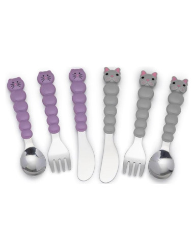 Juego de cubiertos para niños Melii 6 piezas Acero Inoxidable