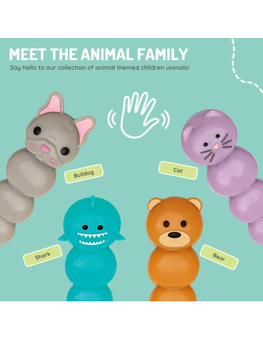 Juego de cubiertos para niños Melii 6 piezas Acero Inoxidable