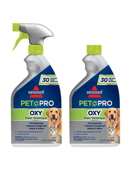 Bissell PET PRO OXY Destruidor de Manchas 650 ml - 2 Paquetes