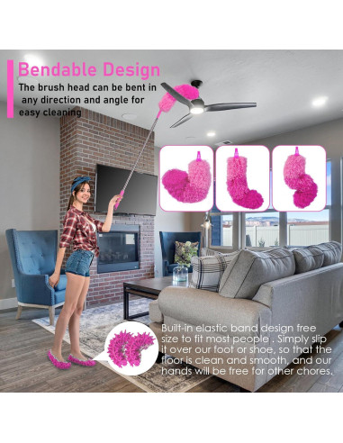 Kit de Limpieza ThinkLearn 14PCS con Polo Extensible 254cm