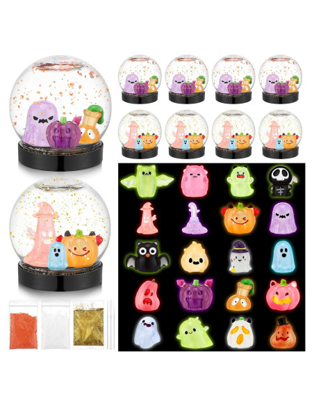 Kit de Globos de Nieve de Halloween Chunful - 10 Sets Creativos