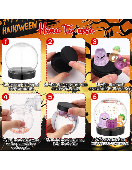 Kit de Globos de Nieve de Halloween Chunful - 10 Sets Creativos