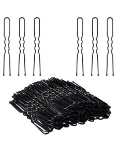 300 Gomas y Horquillas para Cabello UUYYEO - Transparente y Negro 2