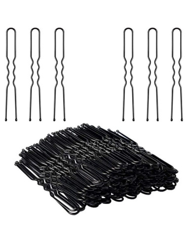 300 Gomas y Horquillas para Cabello UUYYEO - Transparente y Negro
