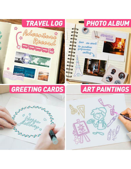 Marcadores Brillantes GLOPUS 12 Unidades para Manualidades