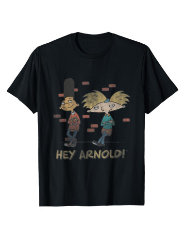 Camiseta de Hombre Nickelodeon Hey Arnold! Gerald y Arnold