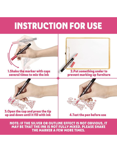 Marcadores Brillantes GLOPUS 12 Unidades para Manualidades