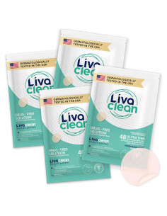 Parche Hidrocoloide LivaClean 4 Pk para Espinillas 48 Unidades