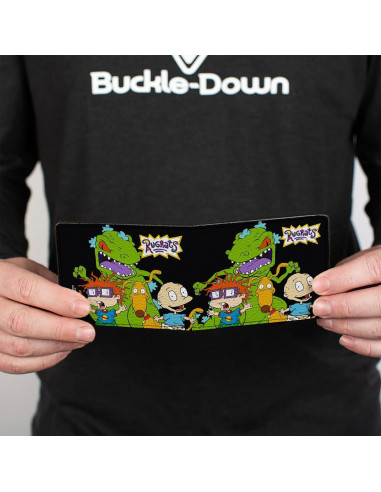Billetera Bifold Rugrats PU Chuckie Tommy Spike 10x8cm