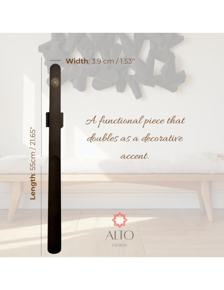 Cucharón de Zapatos ALTO de Madera de Haya 54.86 cm - Montaje en Pared