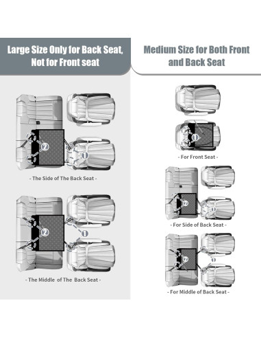 Asiento de Coche para Perros Homsunyi Grande Naranja 62x49.8cm