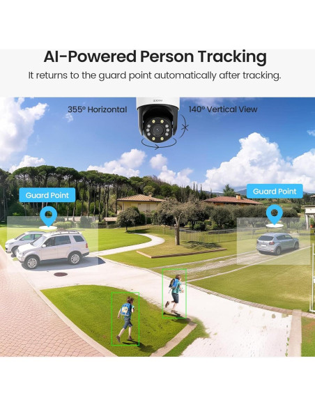 Cámara de Seguridad ZOSI C298 4MP Doble Lente WiFi 360