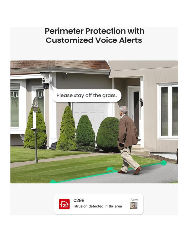 Cámara de Seguridad ZOSI C298 4MP Doble Lente WiFi 360