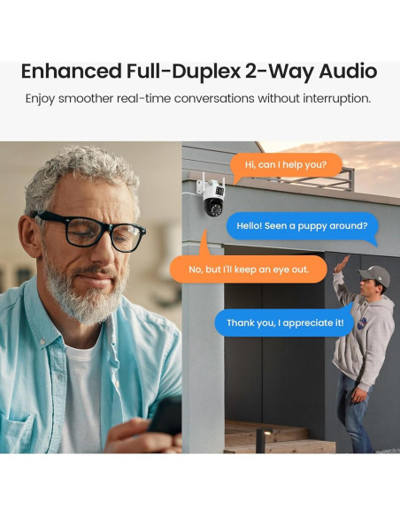 Cámara de Seguridad ZOSI C298 4MP Doble Lente WiFi 360