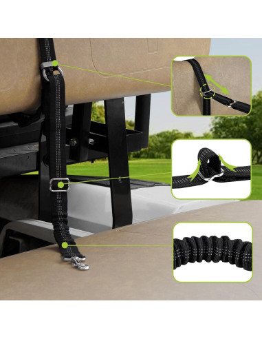 Correa de Seguridad para Perro Urgown para Carro de Golf Negra