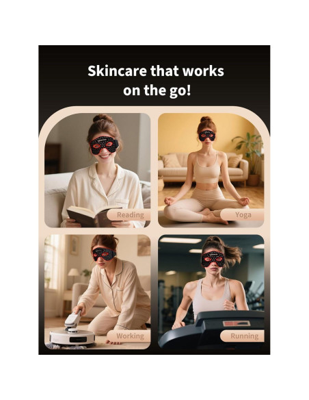 Máscara de Terapia de Luz Roja Lightinmax para Ojos - 5 Modos