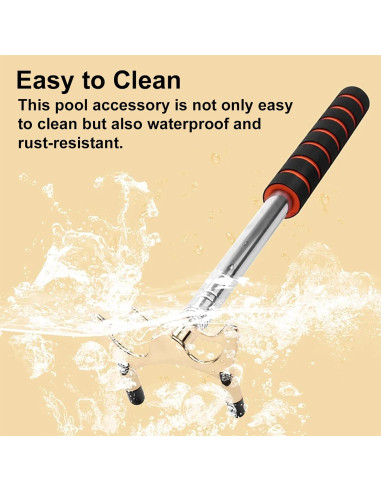 Puente de Billar Retráctil Yoqanr 35-150cm con Cabeza de Latón